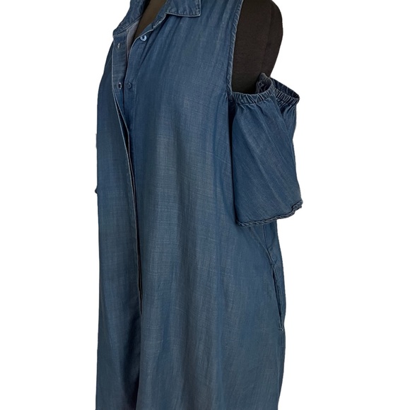 Cold shoulder denim - Picture 3 of 5